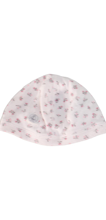 A Pink Beanies from Petit Bateau in size 3-6M for girl. (Front View)