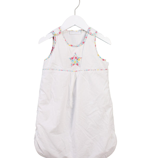 A White Sleepsacs from Cadet Rousselle in size O/S for girl. (Front View)