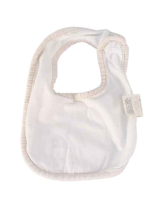 A White Bibs from Natures Purest in size O/S for boy. (Back View)