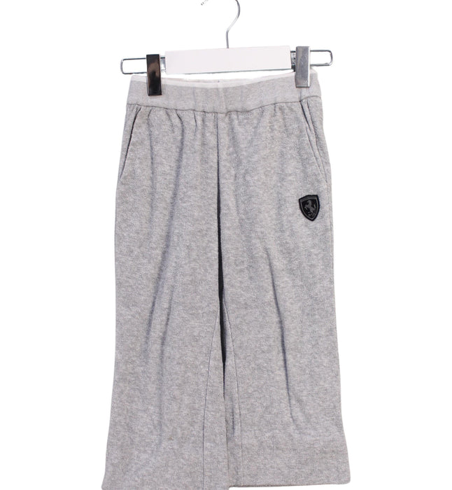 A Grey Sweatpants from Ferrari in size 3T for boy. (Front View)