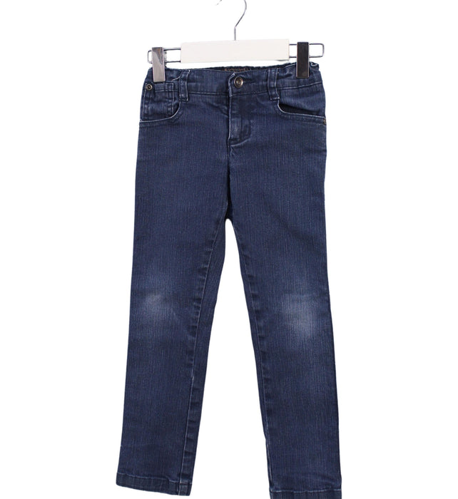 A Blue Jeans from Cyrillus in size 4T for boy. (Front View)