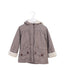 A Brown Puffer/Quilted Jackets from Jacadi in size 3T for girl. (Front View)