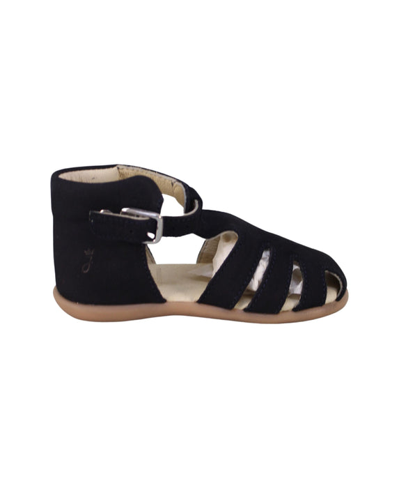 A Navy Sandals from Jacadi in size 12-18M for girl. (Back View)