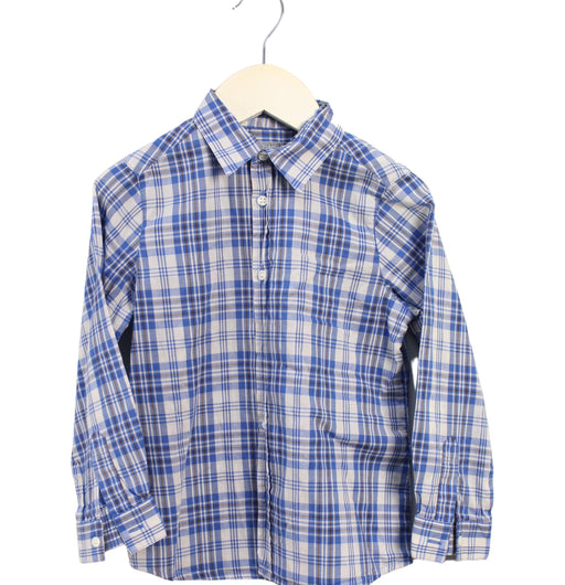 A Blue Shirts from Bonpoint in size 4T for boy. (Front View)