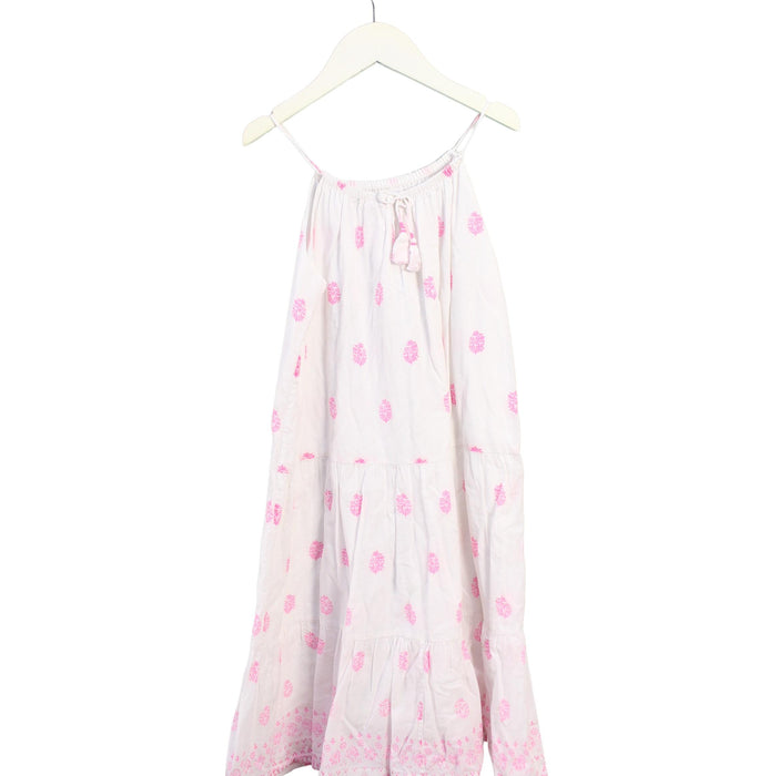 A Pink Sleeveless Dresses from Bonpoint in size 8Y for girl. (Back View)