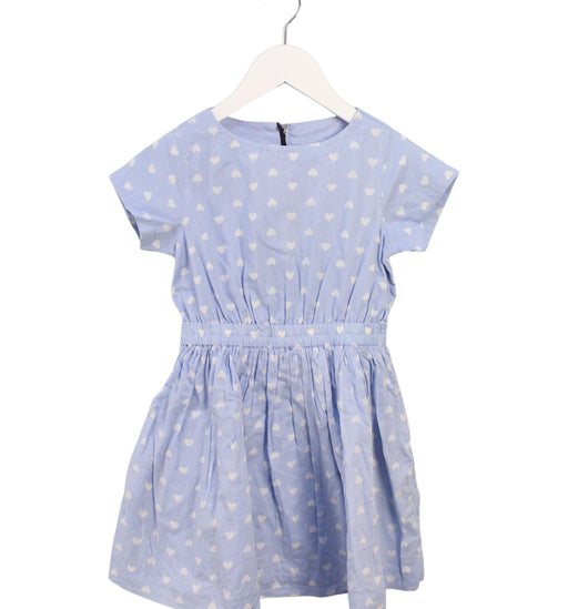 A Blue Short Sleeve Dresses from Crewcuts in size 5T for girl. (Front View)