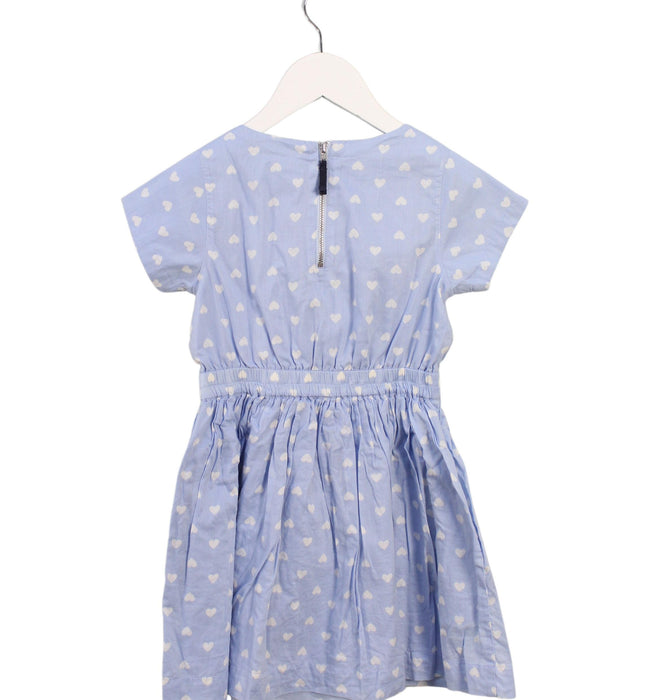 A Blue Short Sleeve Dresses from Crewcuts in size 5T for girl. (Back View)