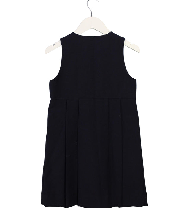 A Black Sleeveless Dresses from Miki House in size 5T for girl. (Back View)