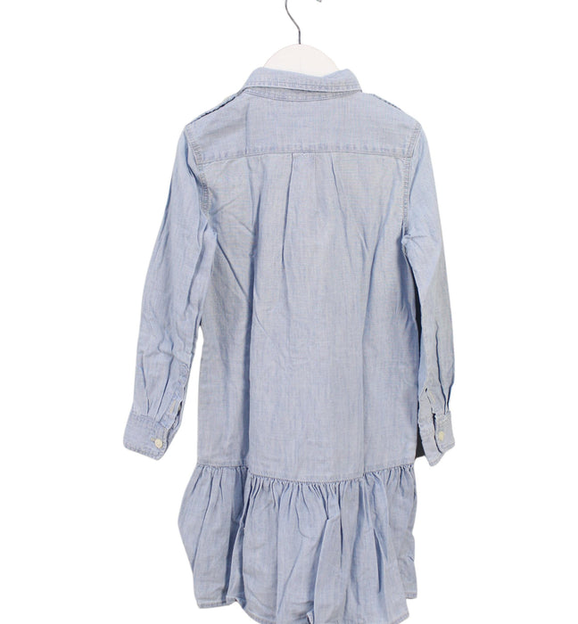 A Blue Long Sleeve Dresses from Polo Ralph Lauren in size 6T for girl. (Back View)