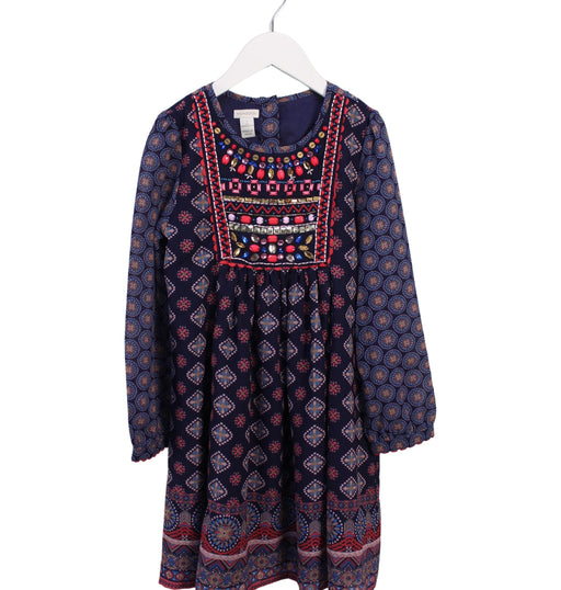 A Multicolour Long Sleeve Dresses from Monsoon in size 8Y for girl. (Front View)