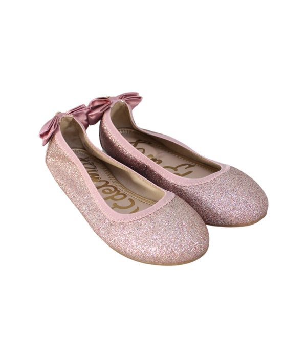 A Metallic Flats from Sam Edelman in size 7Y for girl. (Front View)