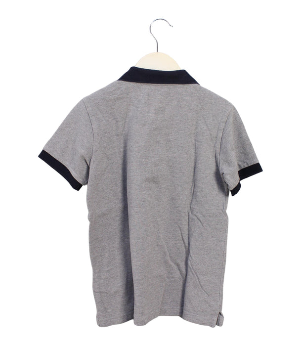 A Grey Short Sleeve Polos from Moncler in size 10Y for boy. (Back View)