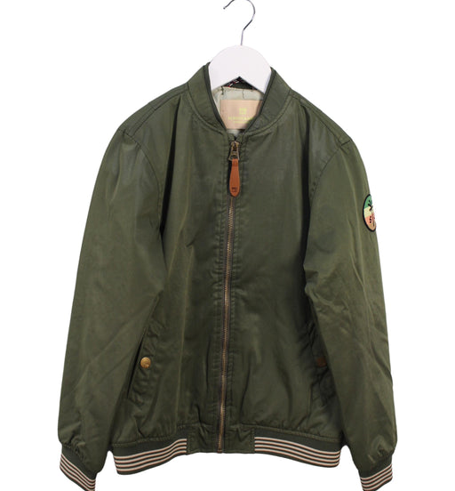 A Green Lightweight Jackets from Scotch & Soda in size 10Y for boy. (Front View)