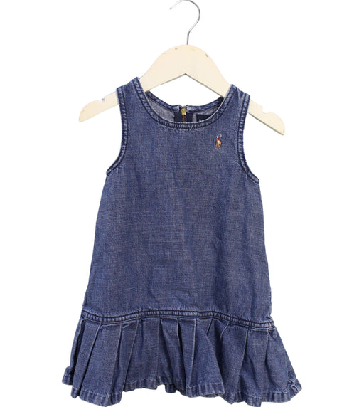 A Navy Sleeveless Dresses from Ralph Lauren in size 12-18M for girl. (Front View)