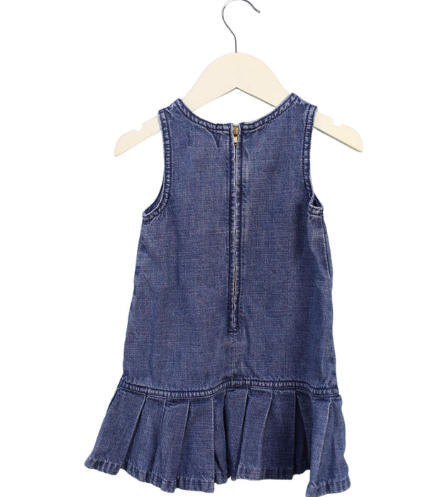 A Navy Sleeveless Dresses from Ralph Lauren in size 12-18M for girl. (Back View)