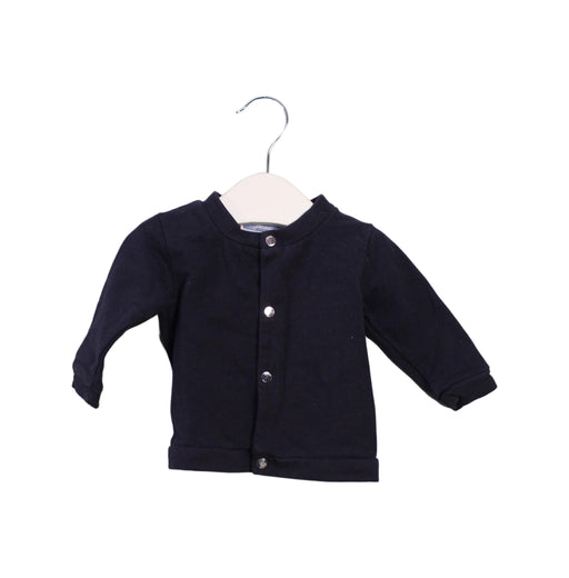 A Navy Cardigans from Jacadi in size 0-3M for girl. (Front View)