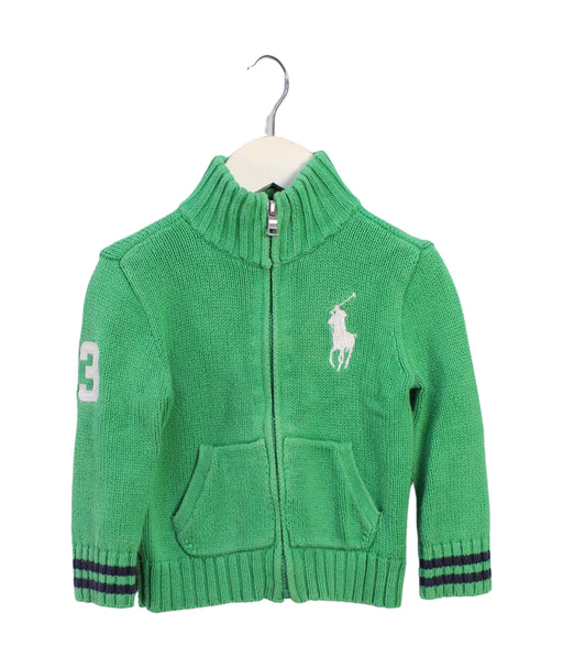 A Green Lightweight Jackets from Ralph Lauren in size 18-24M for boy. (Front View)