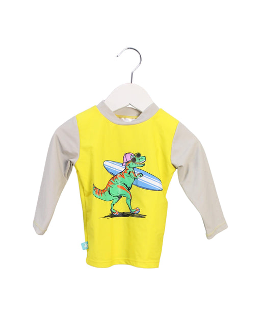 A Yellow Rash Guards from Elly la Fripouille in size 6-12M for boy. (Front View)