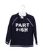 A Navy Rash Guards from Seed in size 12-18M for boy. (Front View)