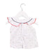 A White Short Sleeve Tops from Jacadi in size 6-12M for girl. (Back View)