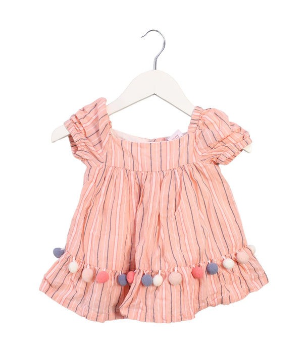 A Pink Short Sleeve Dresses from Tommy Bahama in size 6-12M for girl. (Front View)