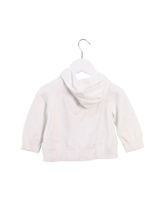 A White Cardigans from Petit Bateau in size 12-18M for neutral. (Back View)