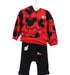 A Red Pants Sets from Adidas in size 3-6M for boy. (Front View)