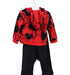 A Red Pants Sets from Adidas in size 3-6M for boy. (Back View)