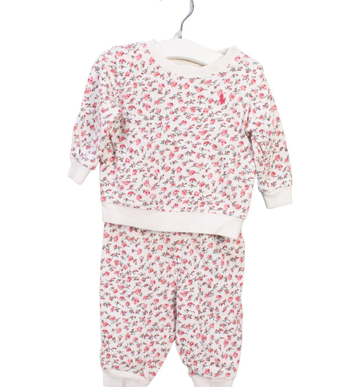 A White Pants Sets from Ralph Lauren in size 3-6M for girl. (Front View)