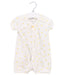 A Ivory Short Sleeve Rompers from Petit Bateau in size 3-6M for girl. (Front View)