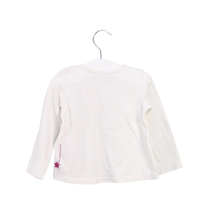 A White Long Sleeve Tops from bellybutton in size 0-3M for girl. (Back View)