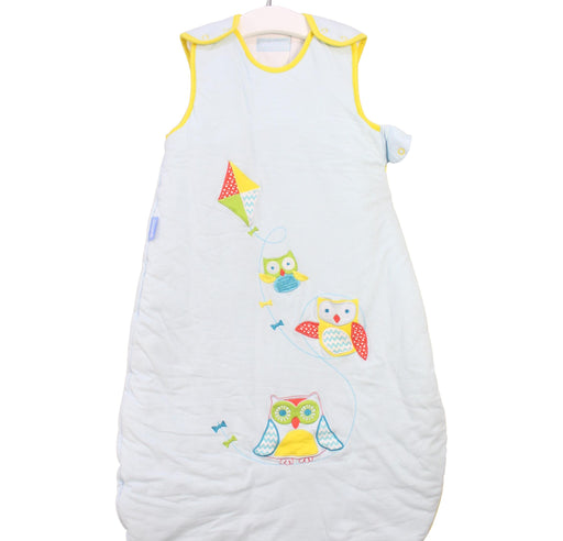 A Blue Sleepsacs from The Gro Company in size 6-12M for neutral. (Front View)