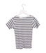 A Navy Short Sleeve Tops from Petit Bateau in size 6T for girl. (Back View)