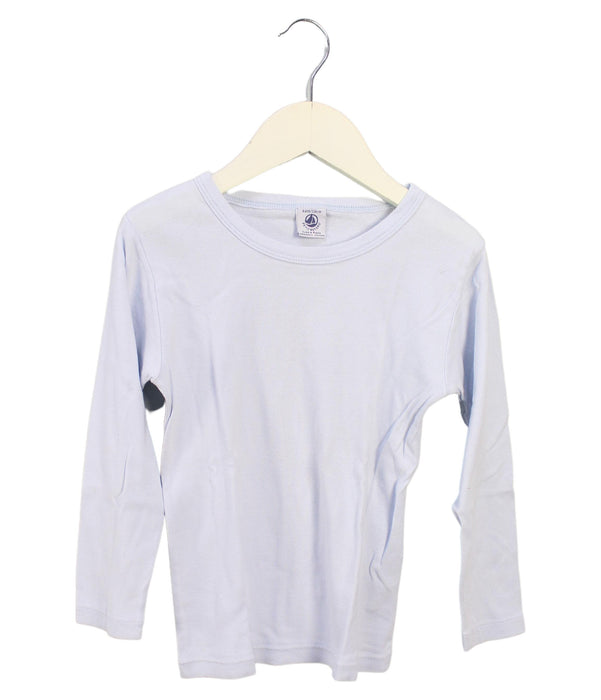 A Blue Long Sleeve Tops from Petit Bateau in size 6T for neutral. (Front View)