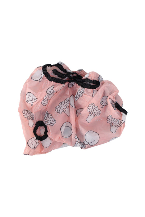 A Pink Bibs from Grabease in size 6-12M for girl. (Front View)