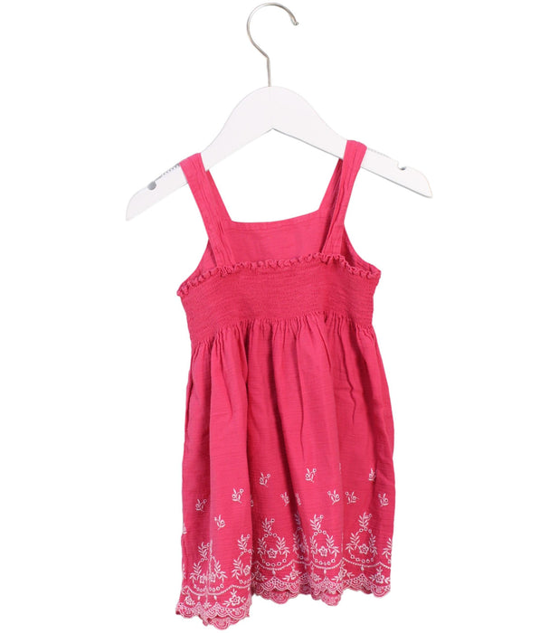 A Pink Sleeveless Dresses from Confiture in size 2T for girl. (Back View)