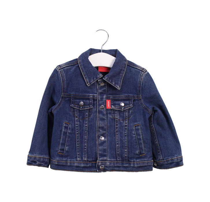 A Blue Lightweight Jackets from Ferrari in size 12-18M for boy. (Front View)