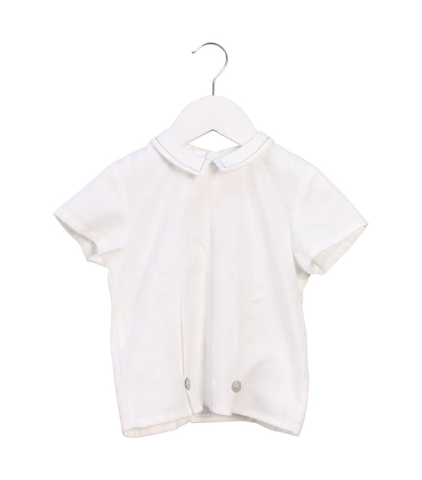 A White Short Sleeve Tops from La Coqueta in size 3T for girl. (Front View)