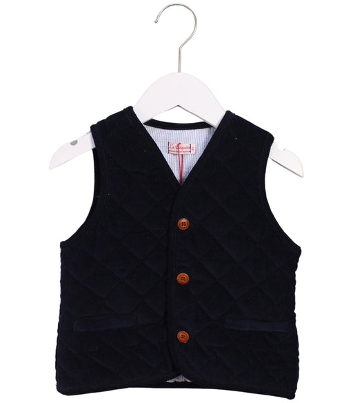 A Blue Outerwear Vests from La Coqueta in size 4T for boy. (Front View)