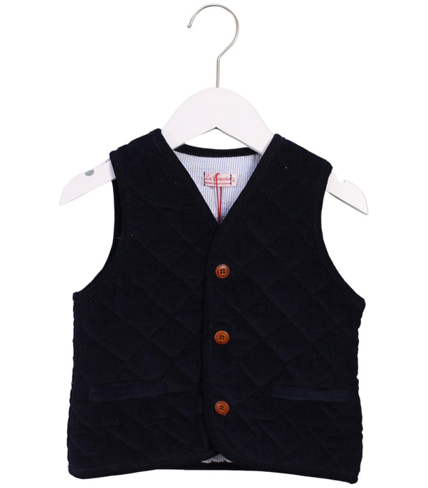 A Blue Outerwear Vests from La Coqueta in size 4T for boy. (Front View)
