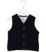 A Blue Outerwear Vests from La Coqueta in size 4T for boy. (Front View)