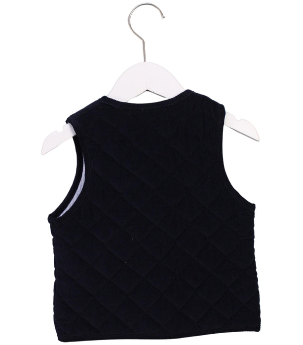 A Blue Outerwear Vests from La Coqueta in size 4T for boy. (Back View)