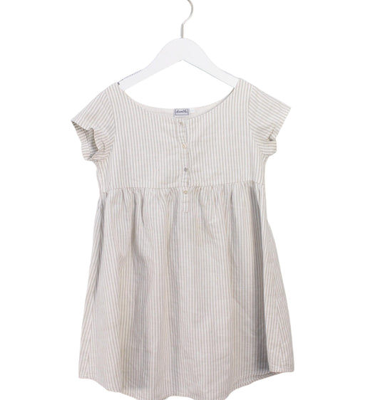 A White Short Sleeve Dresses from Acanthe in size 8Y for girl. (Front View)