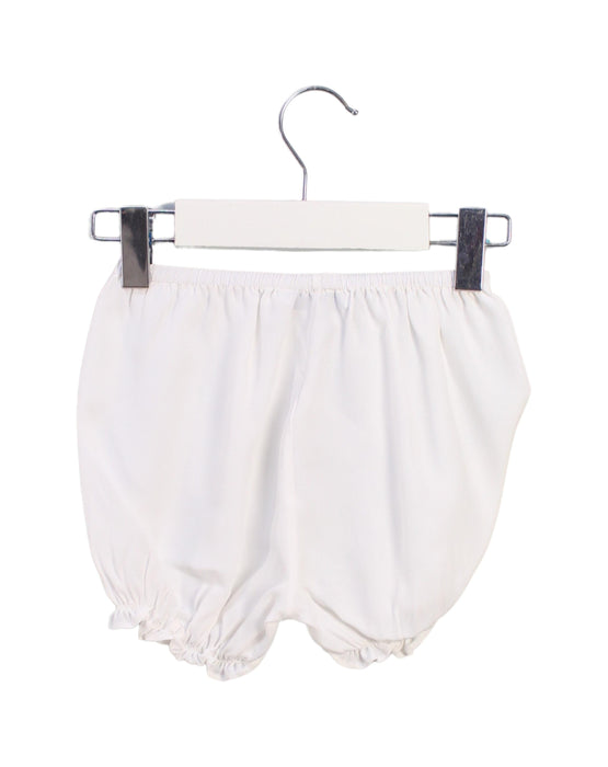 A White Bloomers from Dior in size 12-18M for girl. (Back View)