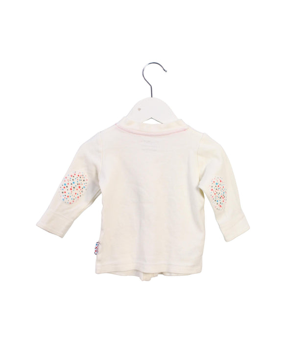 A White Cardigans from TinyBitz in size 6-12M for girl. (Back View)