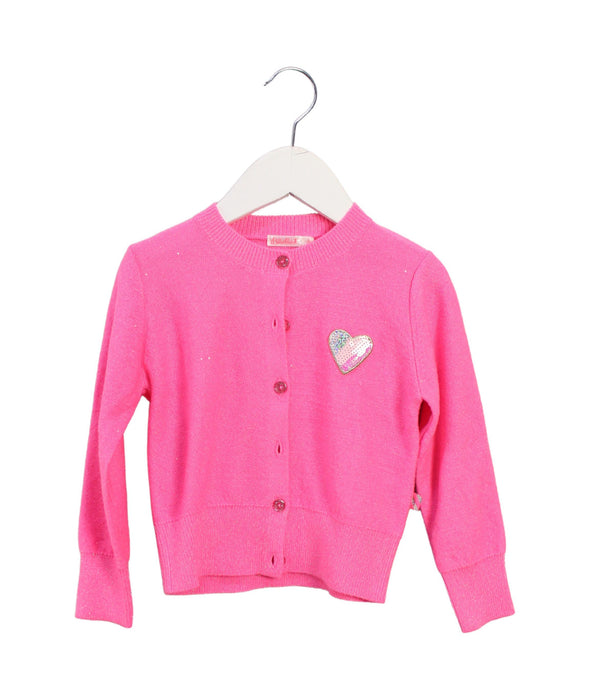 A Pink Cardigans from Billieblush in size 3T for girl. (Front View)