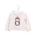 A White Long Sleeve Tops from Nanos in size 6-12M for girl. (Front View)