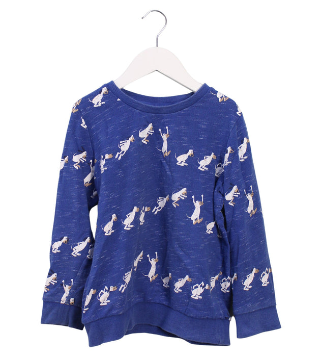 A Blue Crewneck Sweatshirts from Seed in size 6T for boy. (Front View)