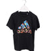 A Black Short Sleeve T Shirts from Adidas in size 5T for boy. (Front View)