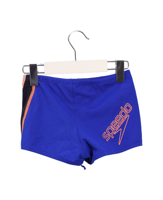 A Blue Swim Shorts from Speedo in size 6T for boy. (Back View)